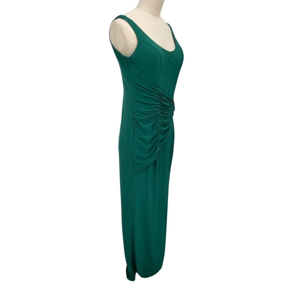 Mac Duggal Teal Sleeveless Maxi Dress